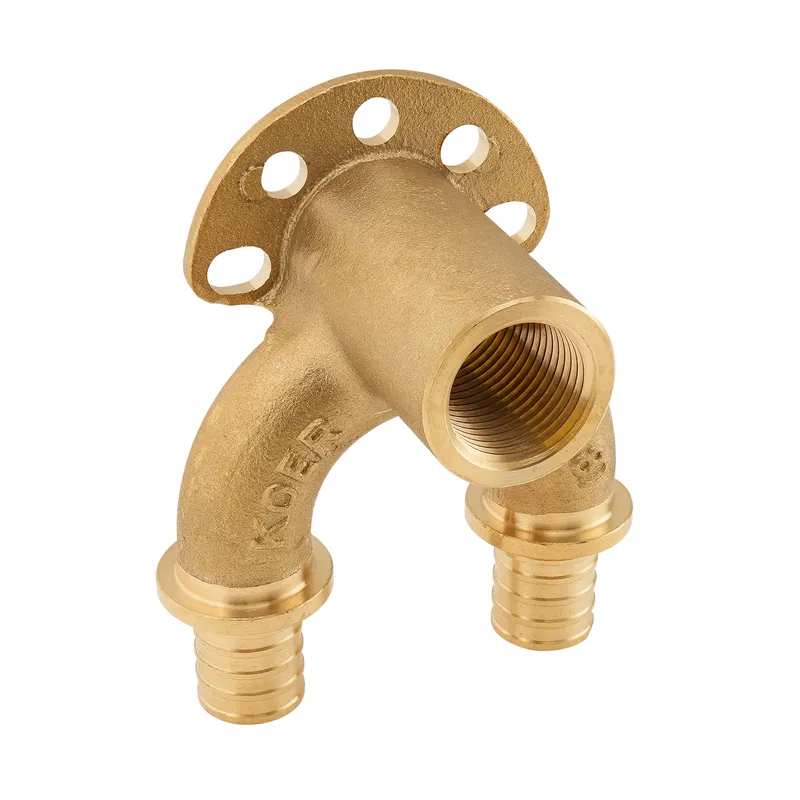 Уголок настен. з сквозным проходом и ВР Koer KA.LW20-06F-20 - 20(2.8mm) x 1/2"F x 20(2.8mm) (KR4883