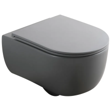 Унитаз подвесной Mixxus Premium TOPPER-0303-R GRAY 495x370x350mm система смыва RIMLESS