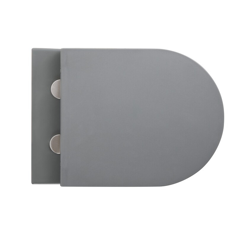Унитаз подвесной Mixxus Premium TOPPER-0303-R GRAY 495x370x350mm система смыва RIMLESS