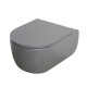 Унитаз подвесной Mixxus Premium TOPPER-0303-R GRAY 495x370x350mm система смыва RIMLESS