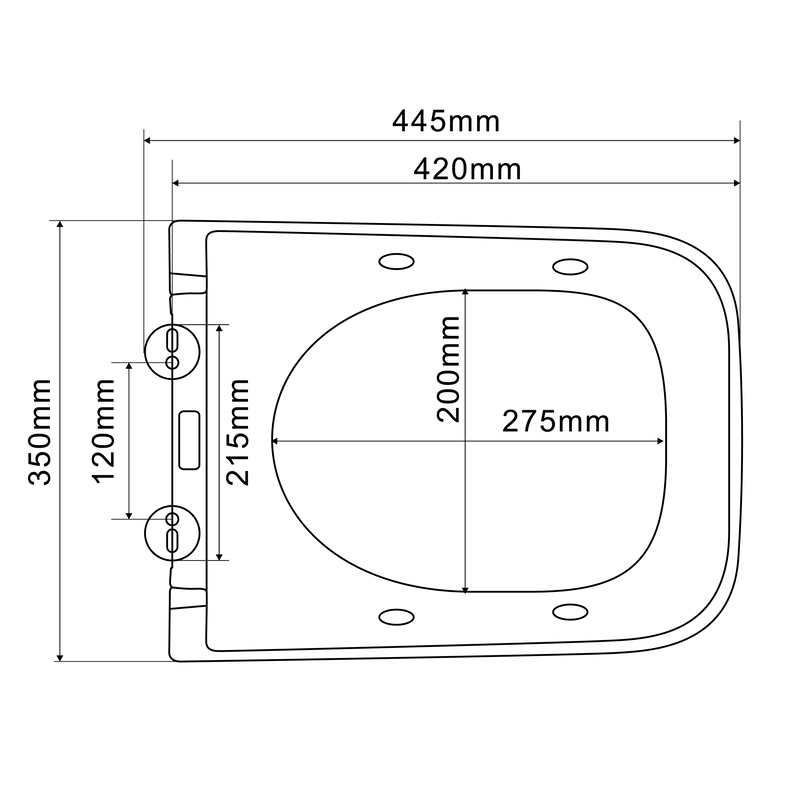 Унитаз-биде подвесной Mixxus Premium QUADRO-1301-R 510x350x345mm система смыва RIMLESS