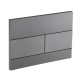 Панель смыва Koer KT-0603-07 240x160x10mm пластиковая, линейная кнопка