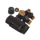 Комплект для подключения радиатора Koer SET-24.Black - 1/2'' угловой с термоголовкой