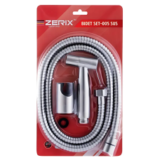 Набор для гигиенического душа Zerix BIDET SET-005.SUS из нержавеющей стали SUS304 упаковка блистер