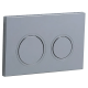 Панель смыва Koer KT-0605-01 220x140x12mm пластиковая, кнопка круглая