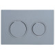 Панель смыва Koer KT-0605-01 220x140x12mm пластиковая, кнопка круглая