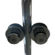 Дверь в нишу Koer SR SD06-120x220-TR-01 прозрачное стекло Easy Clean 8мм, хром