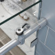 Дверь в нишу Koer SR SD06-120x220-TR-01 прозрачное стекло Easy Clean 8мм, хром