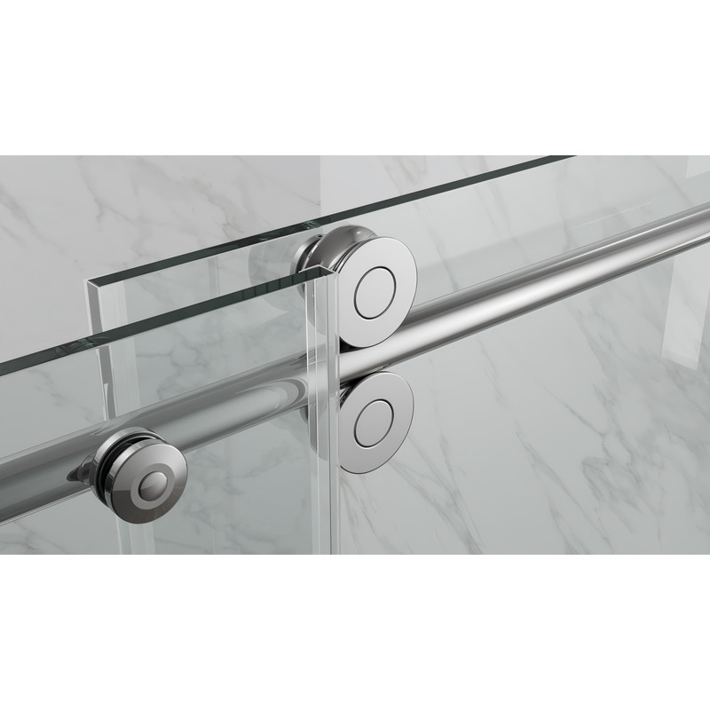 Дверь в нишу Koer SR SD06-120x220-TR-01 прозрачное стекло Easy Clean 8мм, хром