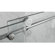 Дверь в нишу Koer SR SD06-120x220-TR-01 прозрачное стекло Easy Clean 8мм, хром