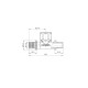 Тройник переходный с ВР Koer KA.T16-06F-16 - 16(2.2mm) x 1/2"F x 16(2.2mm)
