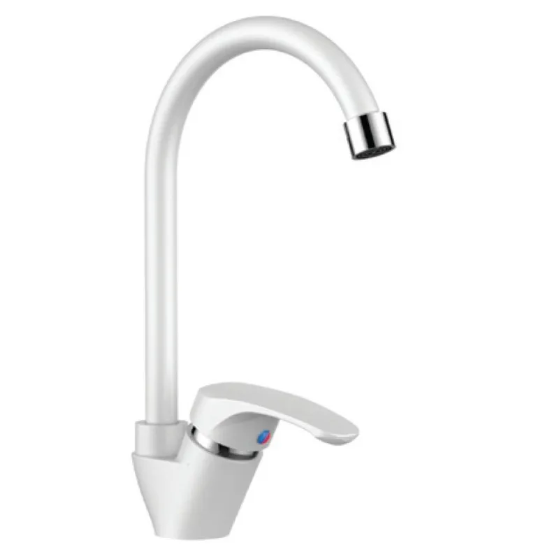 Смеситель для кухни Plamix Afina-011 White (без подвода)