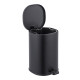 Мусорное ведро с плавным закрытием овальное Zerix Prime-TC0105 Black 5л цвет черный
