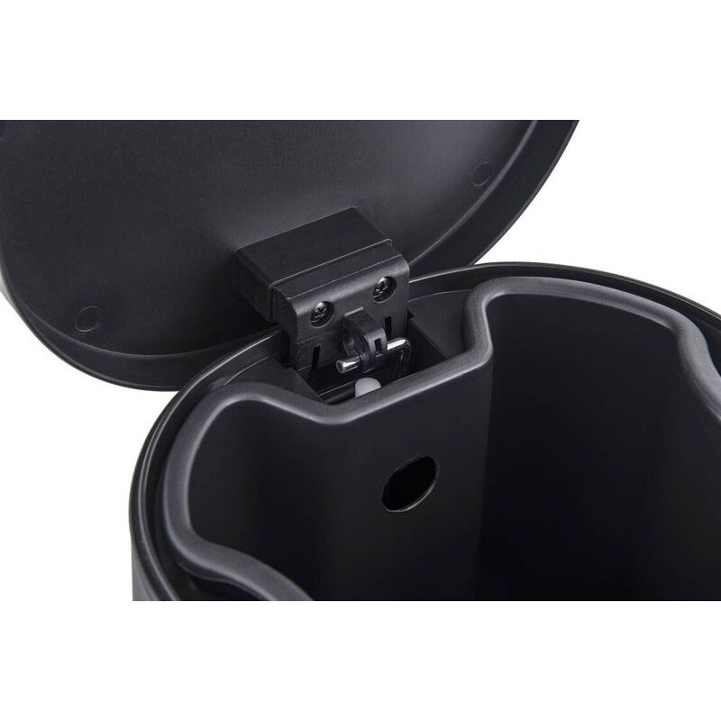 Мусорное ведро с плавным закрытием овальное Zerix Prime-TC0105 Black 5л цвет черный
