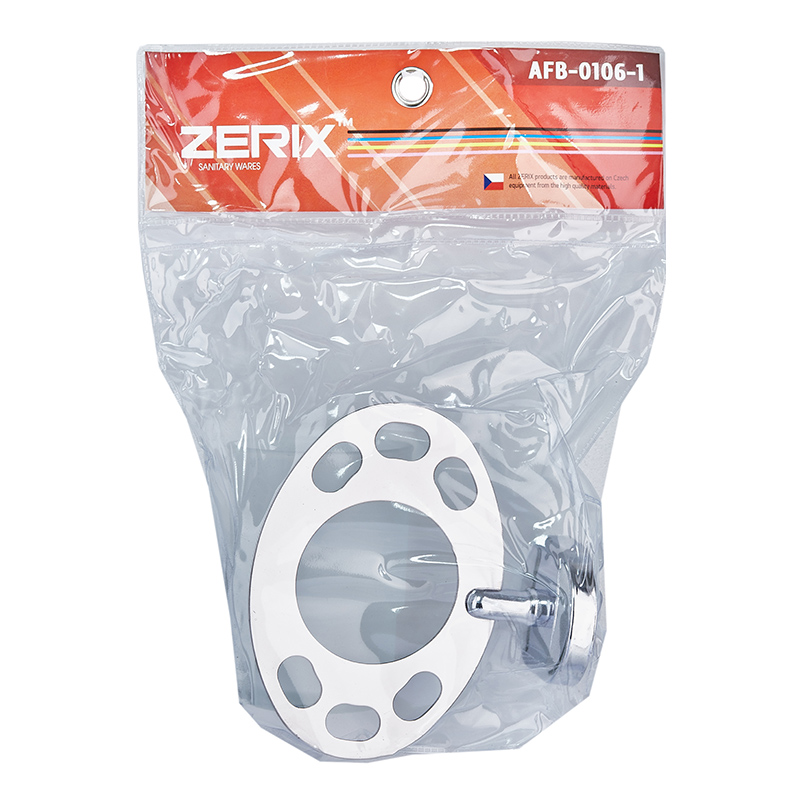 Стакан одинарный (стекло) с держателем зубных щеток Zerix AFB-0106-1