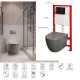 Комплект унитаз с инсталляцией для унитаза Mixxus Premium ELLIPSE-SET-2101 GRAY система смыва TORNA