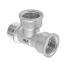 Тройник Nolf NFC.T06FFM-N-1/2''FFM никелированный