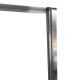 Шторки стеклянные на ванну Koer SR BS05-90x140-TR-01 прозрачное стекло Easy Clean 6мм, хром (KR5372