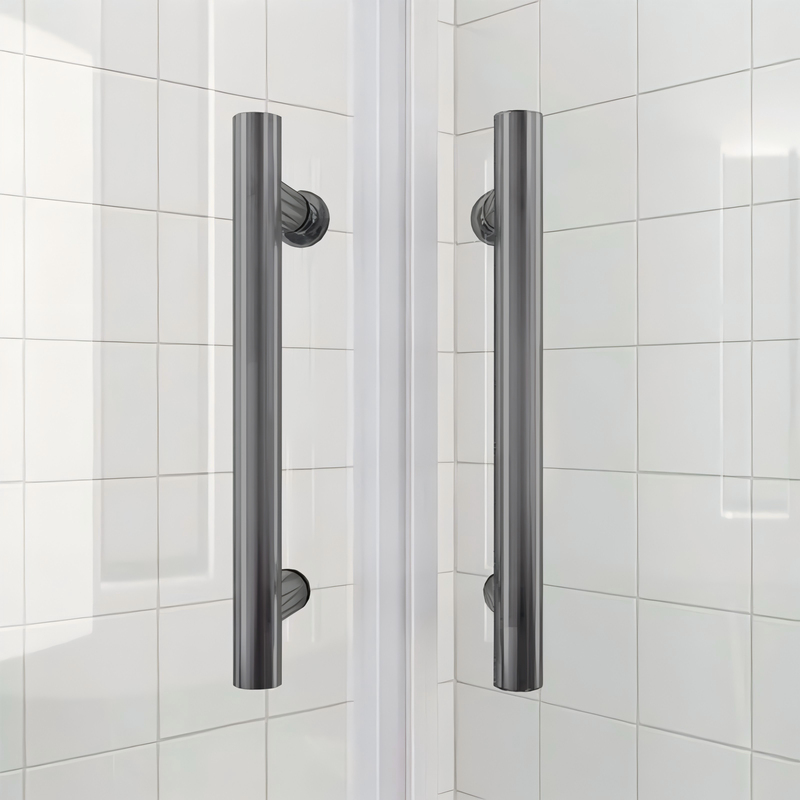 Душевая кабина без поддона Koer SR SC04-90x90x195-TR-07 прозрачное стекло Easy Clean 5мм, графит (K