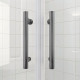 Душевая кабина без поддона Koer SR SC04-90x90x195-TR-07 прозрачное стекло Easy Clean 5мм, графит (K