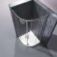 Душевая кабина без поддона Koer SR SC04-90x90x195-TR-07 прозрачное стекло Easy Clean 5мм, графит (K
