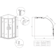 Душевая кабина без поддона Koer SR SC04-90x90x195-TR-07 прозрачное стекло Easy Clean 5мм, графит (K