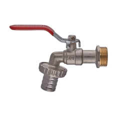 Кран пивной Waterpro WP100-20 - 3/4" ручка "рычаг" красная