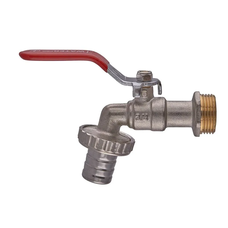 Кран пивной Waterpro WP100-20 - 3/4" ручка "рычаг" красная