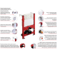 Установка для подвесного унитаза Koer KT-0403 500x165x820mm без панели смыва