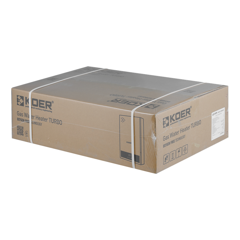 Газовая колонка KOER KWH.G0312 TURBO WHITE турбированная 12 л/мин, цвет белый