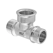 Тройник Nolf NFC.T06MFM-N-1/2"MFM никелированный