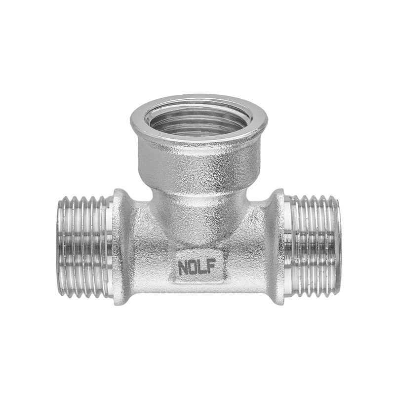 Тройник Nolf NFC.T06MFM-N-1/2"MFM никелированный