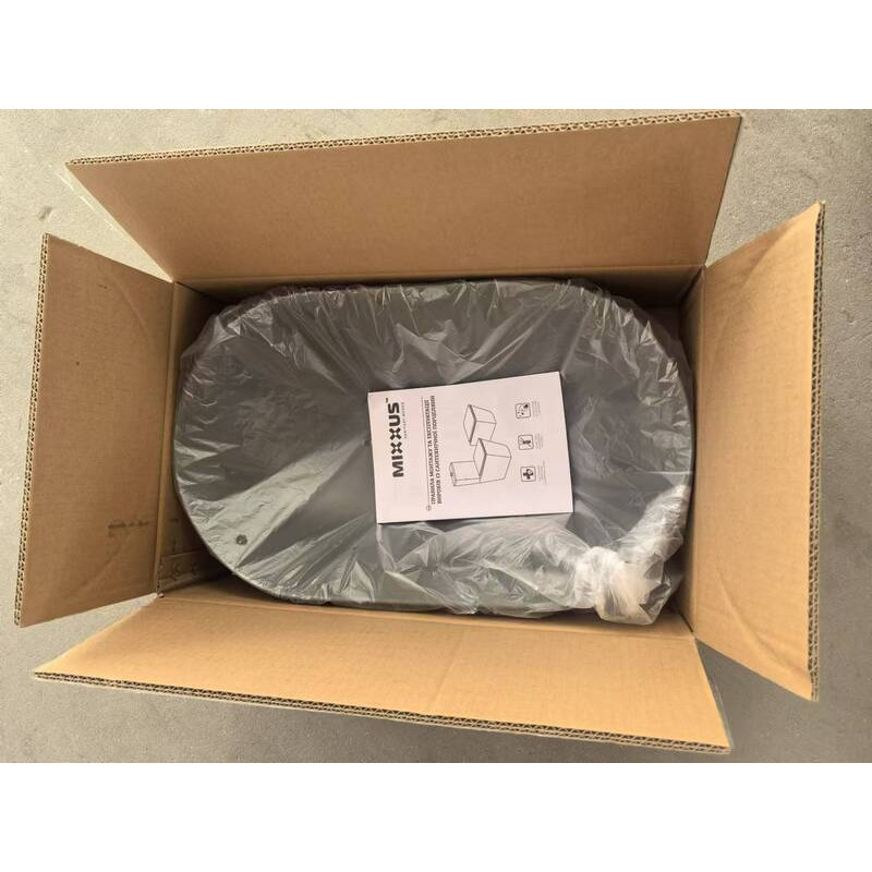 Раковина накладная Mixxus Premium ELLIPSE-0109 GRAY 500x300x140mm