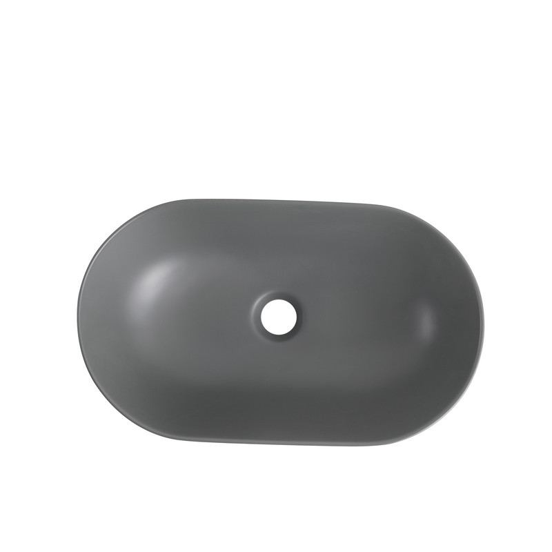 Раковина накладная Mixxus Premium ELLIPSE-0109 GRAY 500x300x140mm