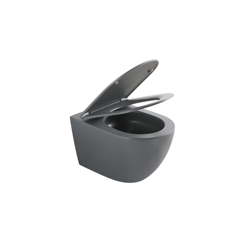 Унитаз подвесной Mixxus Premium ELLIPSE-0308-T3 GRAY 490x360x360mm система смыва TORNADO 3.0 (MP665