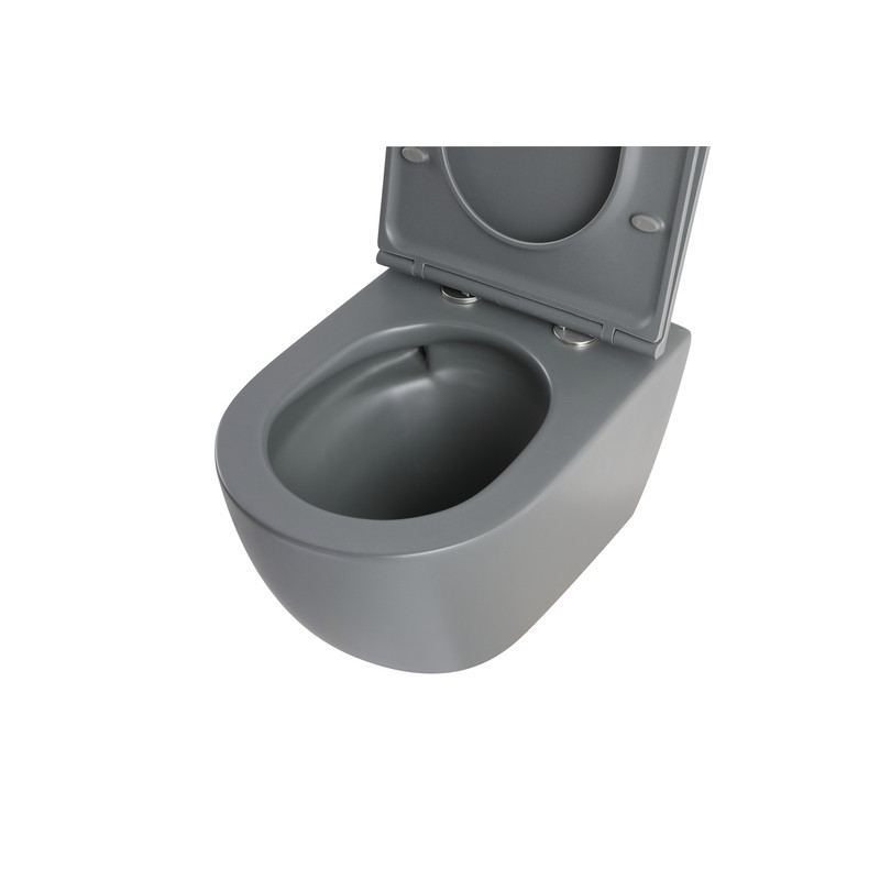Унитаз подвесной Mixxus Premium ELLIPSE-0308-T3 GRAY 490x360x360mm система смыва TORNADO 3.0 (MP665
