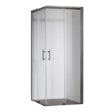 Душевая кабина без поддона Koer SR SC03-90x90x200-TR-07 прозрачное стекло Easy Clean 6мм, графит (K