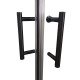 Душевая кабина без поддона Koer SR SC03-90x90x200-TR-07 прозрачное стекло Easy Clean 6мм, графит (K