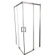 Душевая кабина без поддона Koer SR SC03-90x90x200-TR-07 прозрачное стекло Easy Clean 6мм, графит (K