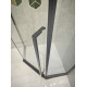 Душевая кабина без поддона Koer SR SC06-90x90x200-TR-07 прозрачное стекло Easy Clean 8мм, графит (K