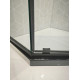 Душевая кабина без поддона Koer SR SC06-90x90x200-TR-07 прозрачное стекло Easy Clean 8мм, графит (K
