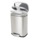 Мусорное ведро с плавным закрытием прямоугольное Mixxus Bevel-TC0105 SS Color 5л цвет нержавейка (M