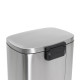 Мусорное ведро с плавным закрытием прямоугольное Mixxus Bevel-TC0105 SS Color 5л цвет нержавейка (M