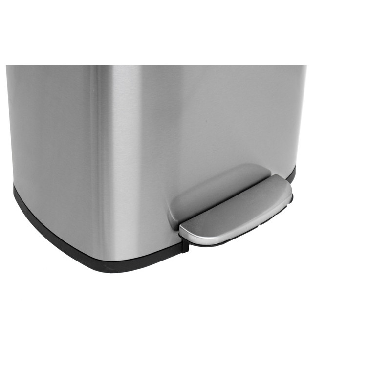 Мусорное ведро с плавным закрытием прямоугольное Mixxus Bevel-TC0105 SS Color 5л цвет нержавейка (M