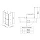 Душевая кабина без поддона Koer SR SC01-120x80x200-TR-01 прозрачное стекло Easy Clean 8мм, хром (KR