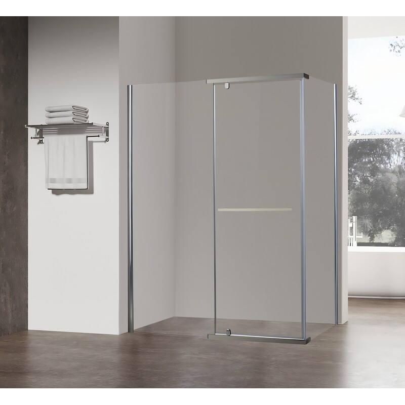 Душевая кабина без поддона Koer SR SC01-120x80x200-TR-01 прозрачное стекло Easy Clean 8мм, хром (KR