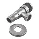 Кран для подключения сантехприборов Champion VAL-05 1/2x3/4 с нерж. стали SUS304