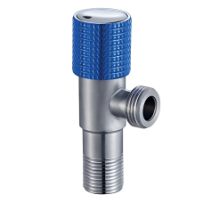 Кран для подключения сантехприборов Mixxus VAL-08-1/2x1/2 с нерж. стали SUS304 (синий)