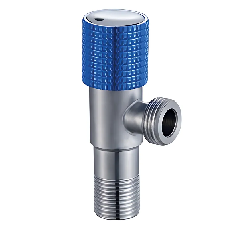 Кран для подключения сантехприборов Mixxus VAL-08-1/2x1/2 с нерж. стали SUS304 (синий)