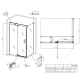 Душевая кабина без поддона Koer SR SC02-120x90x200-TR-01 прозрачное стекло Easy Clean 8мм, хром (KR